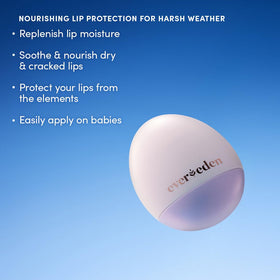 Evereden lip balm kids application closeup shows creamy texture for hydration