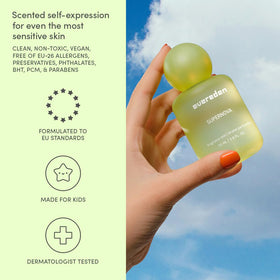 Evereden Supernova bottle in hand for on-the-go scent touchups