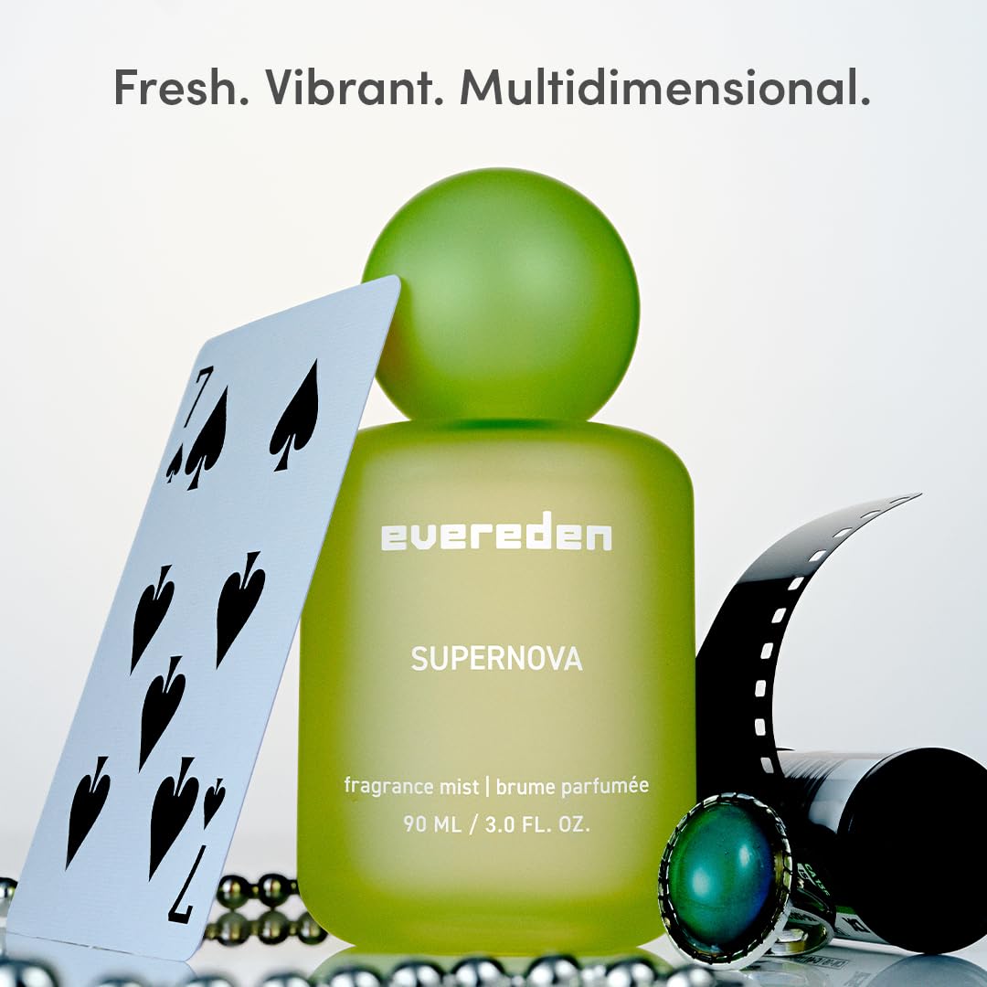 Evereden Supernova label detail with collectible design for teen style
