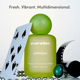Evereden Supernova label detail with collectible design for teen style