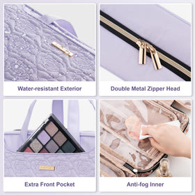 Everfun hanging toiletry bag makes makeup storage convenient for travel and gym days