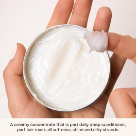 Everist Deep Conditioning Concentrate after-use—frizz reduction and manageability in humid conditions.