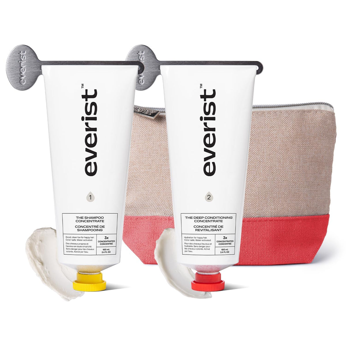 Everist shampoo concentrate bottle ready to lather for stronger, healthier hair.