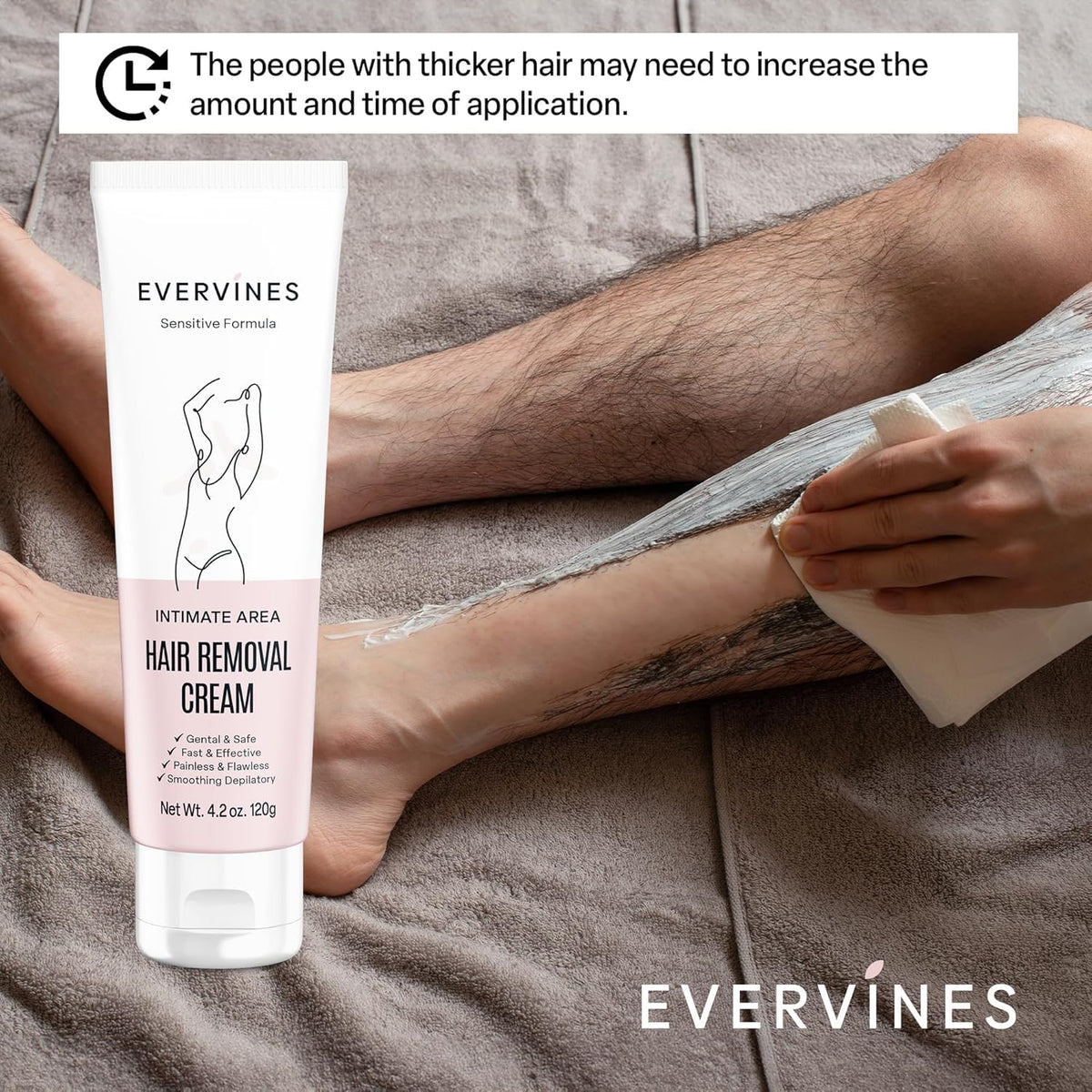 Evervines Aftercare skin – nourished, soft feel after depilation