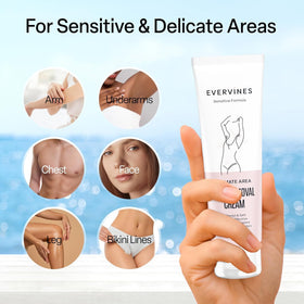 Evervines Cream near bikini area – gentle, skin-friendly depilation for intimate zones