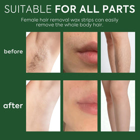 Evervines wax strips application close-up for quick, mess-free use