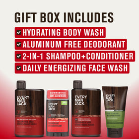 Every Man Jack Cedar & Red Sage 2-in-1 shampoo bottle for daily cleansing