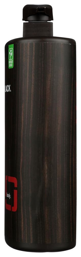 Cedarwood label highlights paraben-free, phthalate-free, and cruelty-free credentials for Every Man Jack.