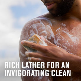 Every Man Jack cold process bar soap creates long-lasting scent and smooth skin.