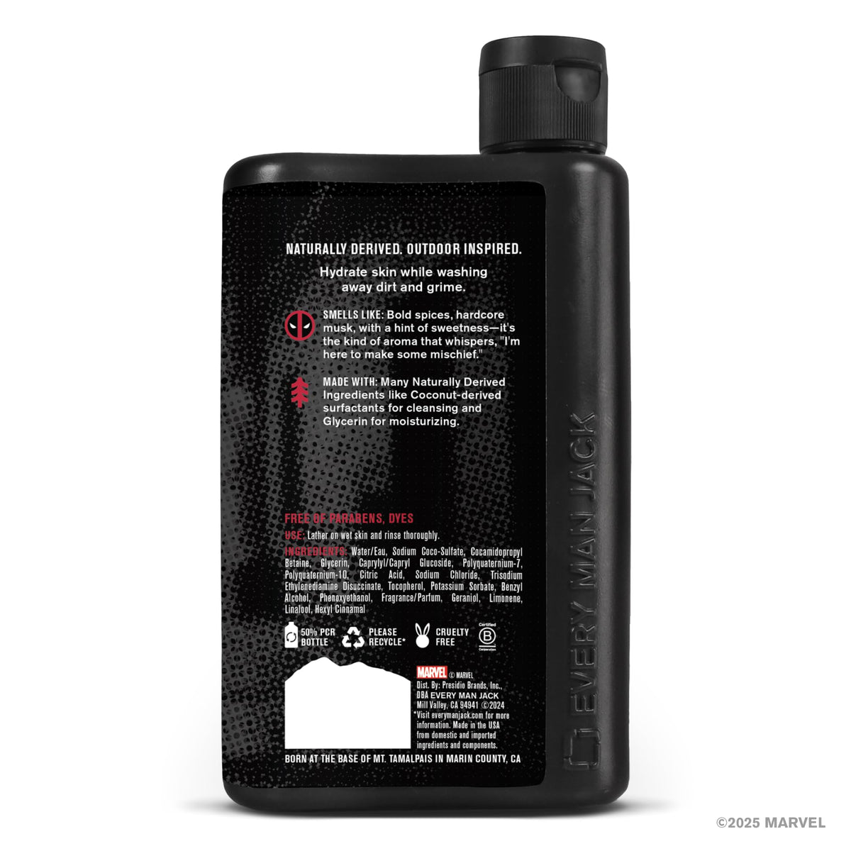 Every Man Jack Deadpool body wash two-pack benefits: cleanse and hydrate