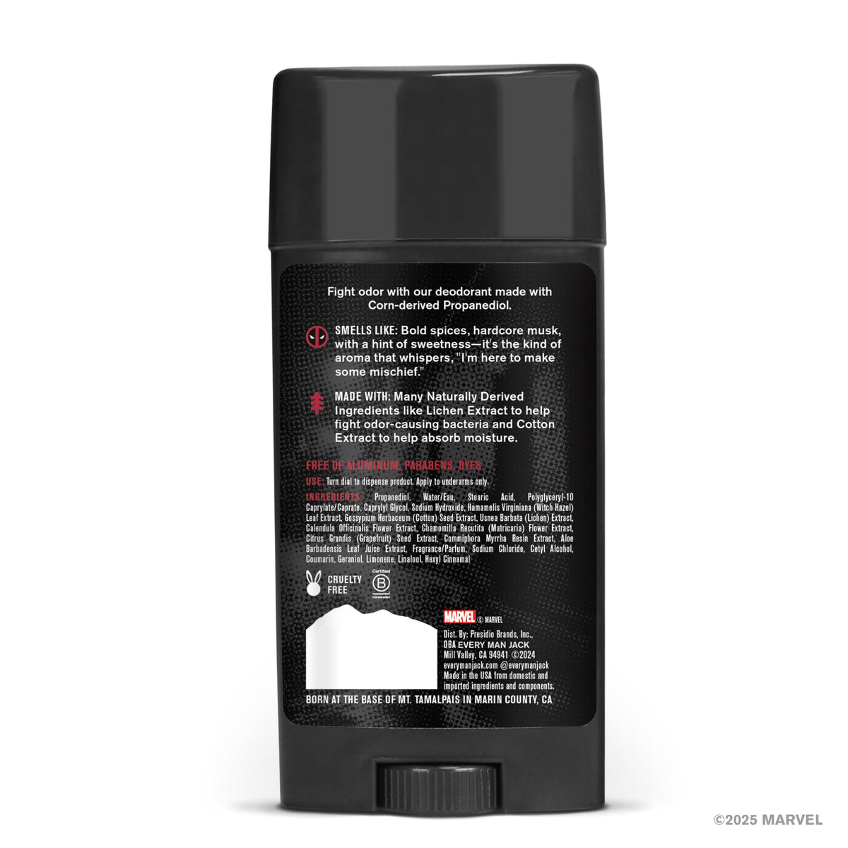 Back packaging view shows made-in-USA origin and B Corp certification