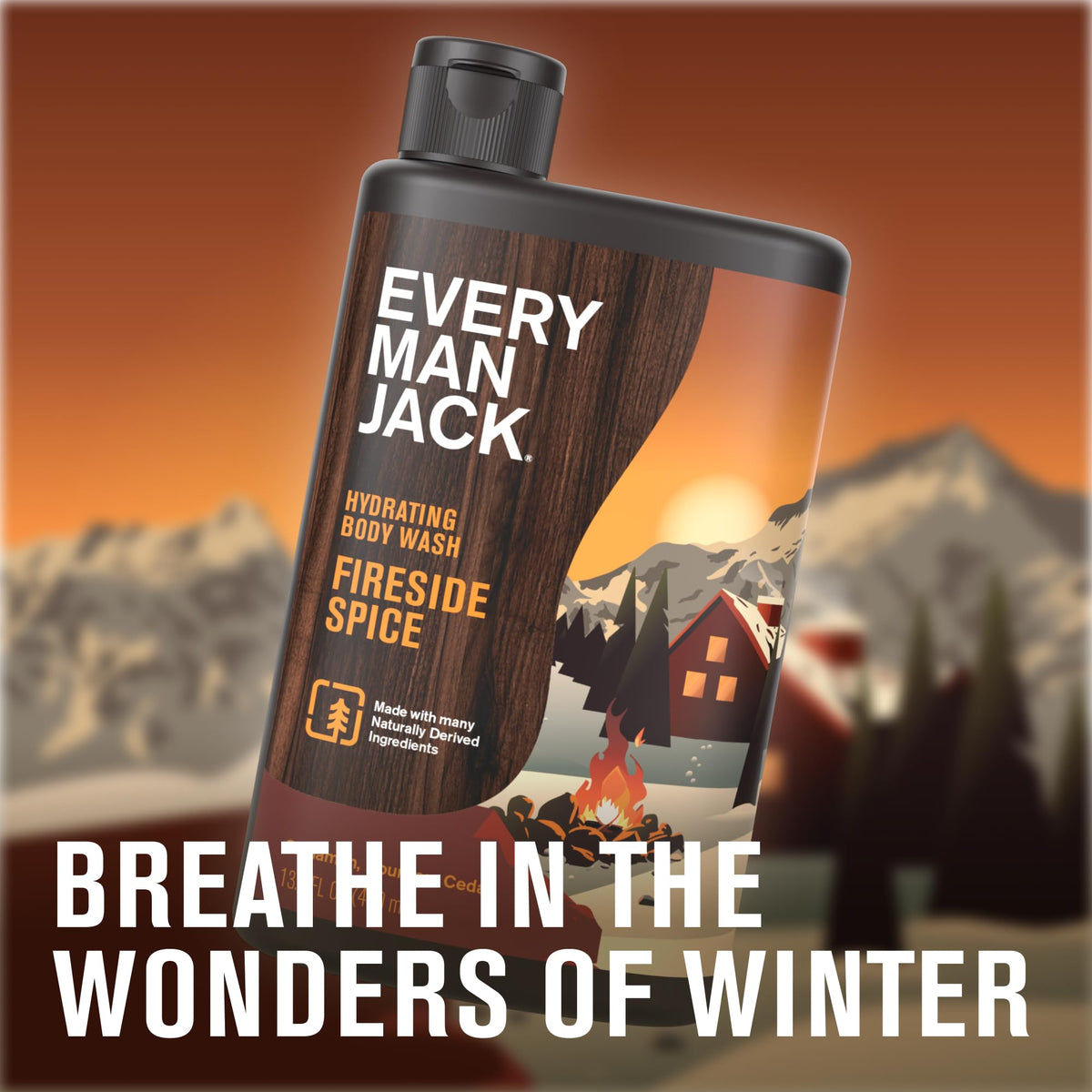 Every Man Jack Fireside Spice foam lather cleanses gently and effectively.