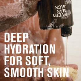 Every Man Jack Fireside Spice pump-dispense for easy shower use.