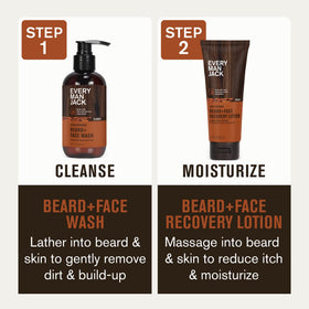 Scruff face lotion close-up on skin with calming hydration.
