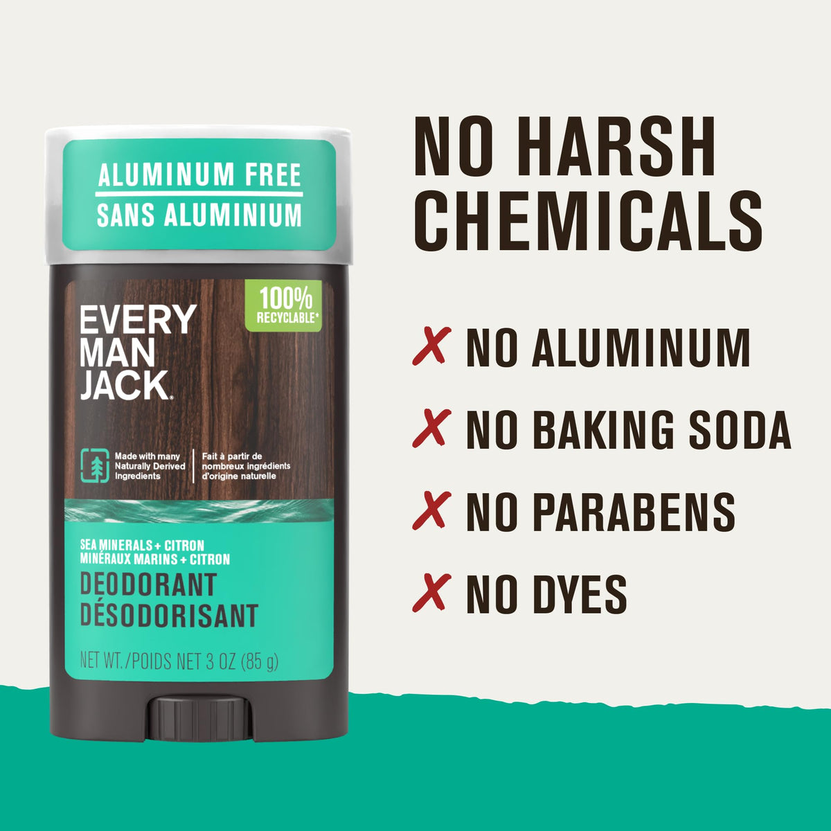 Every Man Jack Sea Minerals Citron deodorant 3oz tube closeup