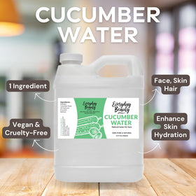 Everyday Beauty Cucumber Hydrosol can calm the scalp and support healthy hair environment.