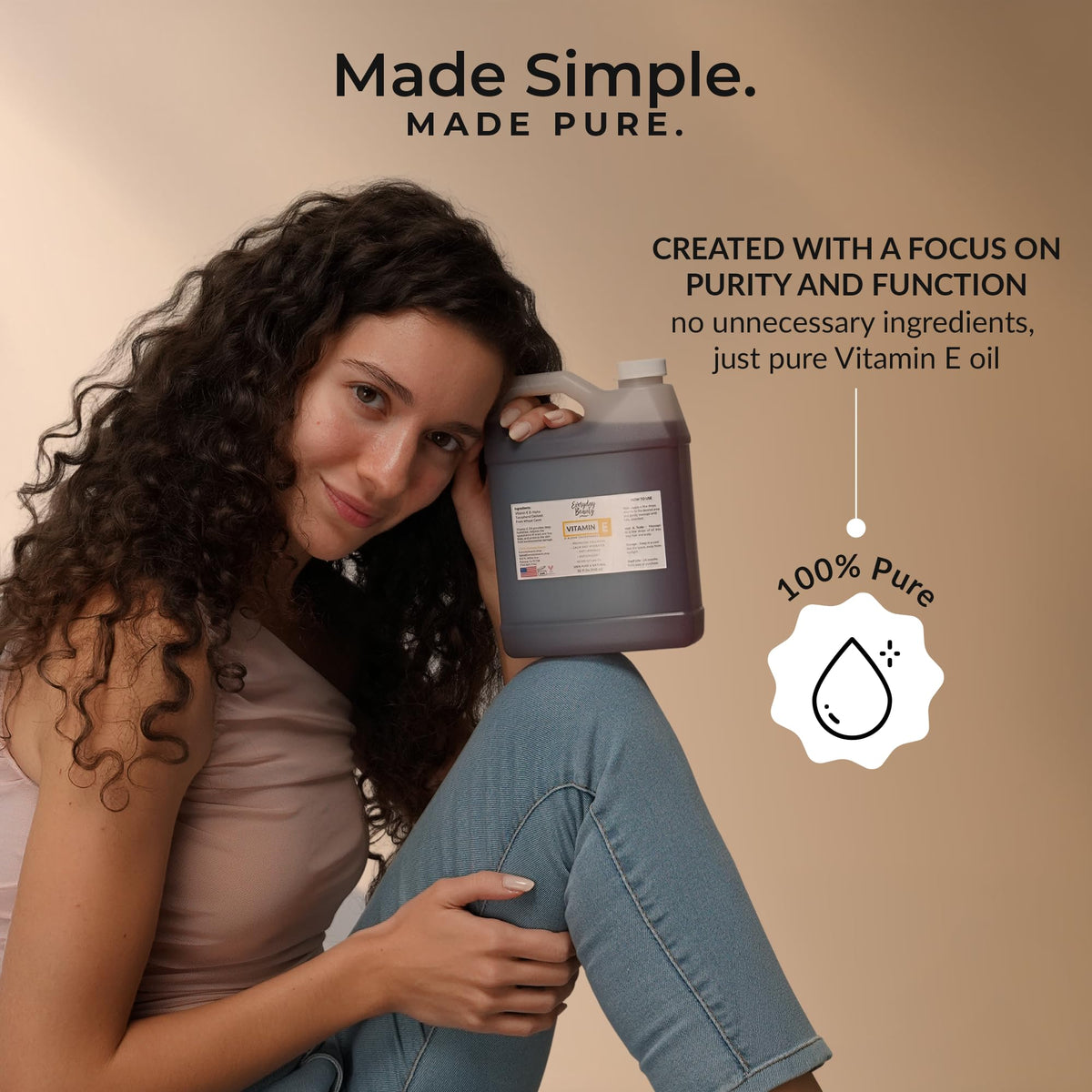 Everyday Beauty Vitamin E oil from wheat germ origin nourishes skin