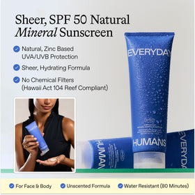 Everyday Humans Sheer Guard pump demonstrates quick, non-greasy absorption.
