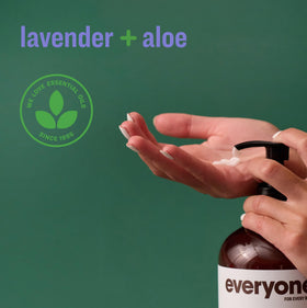 Everyone 2-in-1 lotion texture close-up ready for quick absorption.