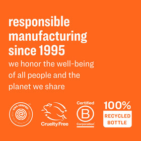 Everyone Citrus-Mint 2in1 lotion eco-packaging uses recycled bottles.