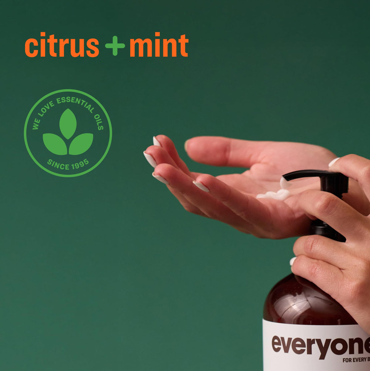 Everyone Citrus-Mint 2in1 lotion scent blends citrus, lavender, and mint.