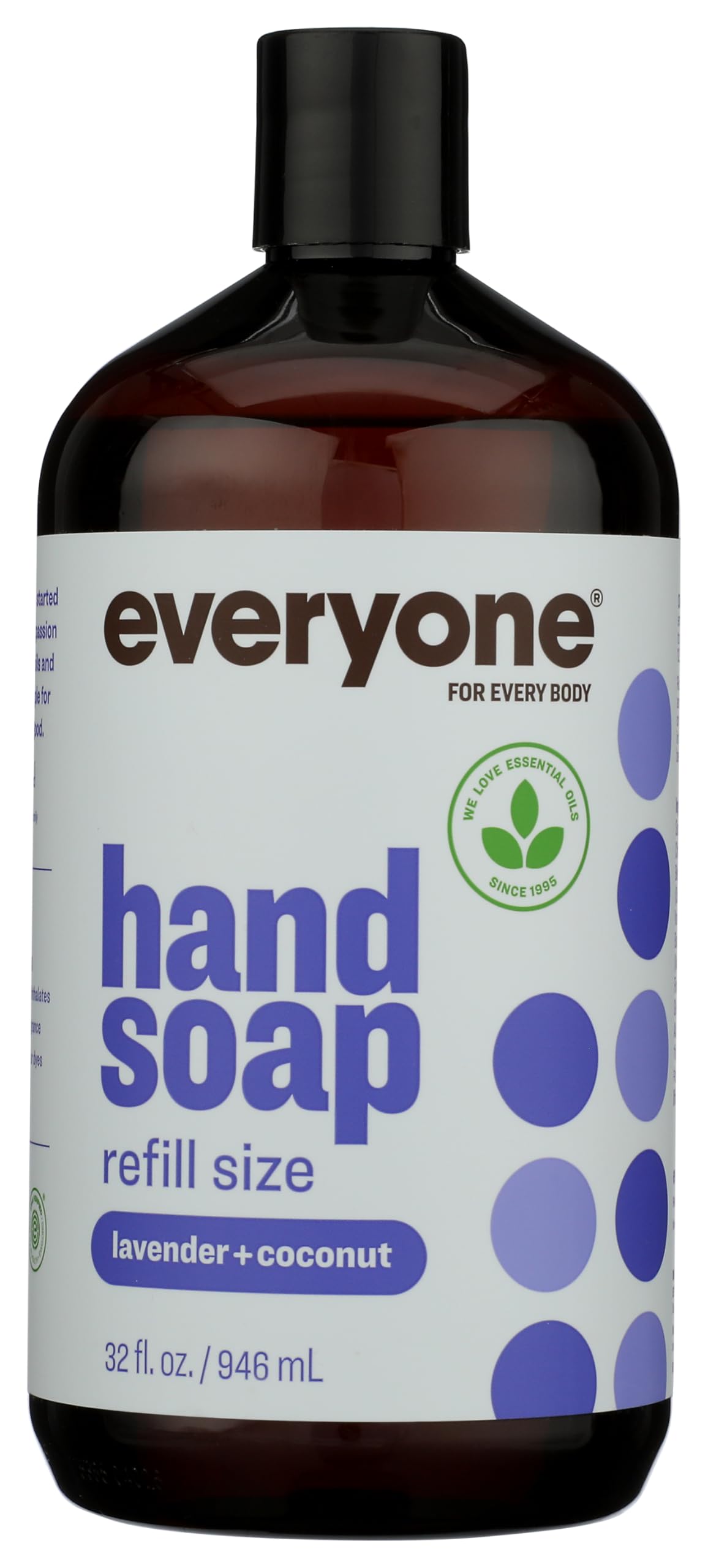 Everyone Lavender & Coconut Hand Soap Refill bottle for gentle cleansing and refreshing scent.