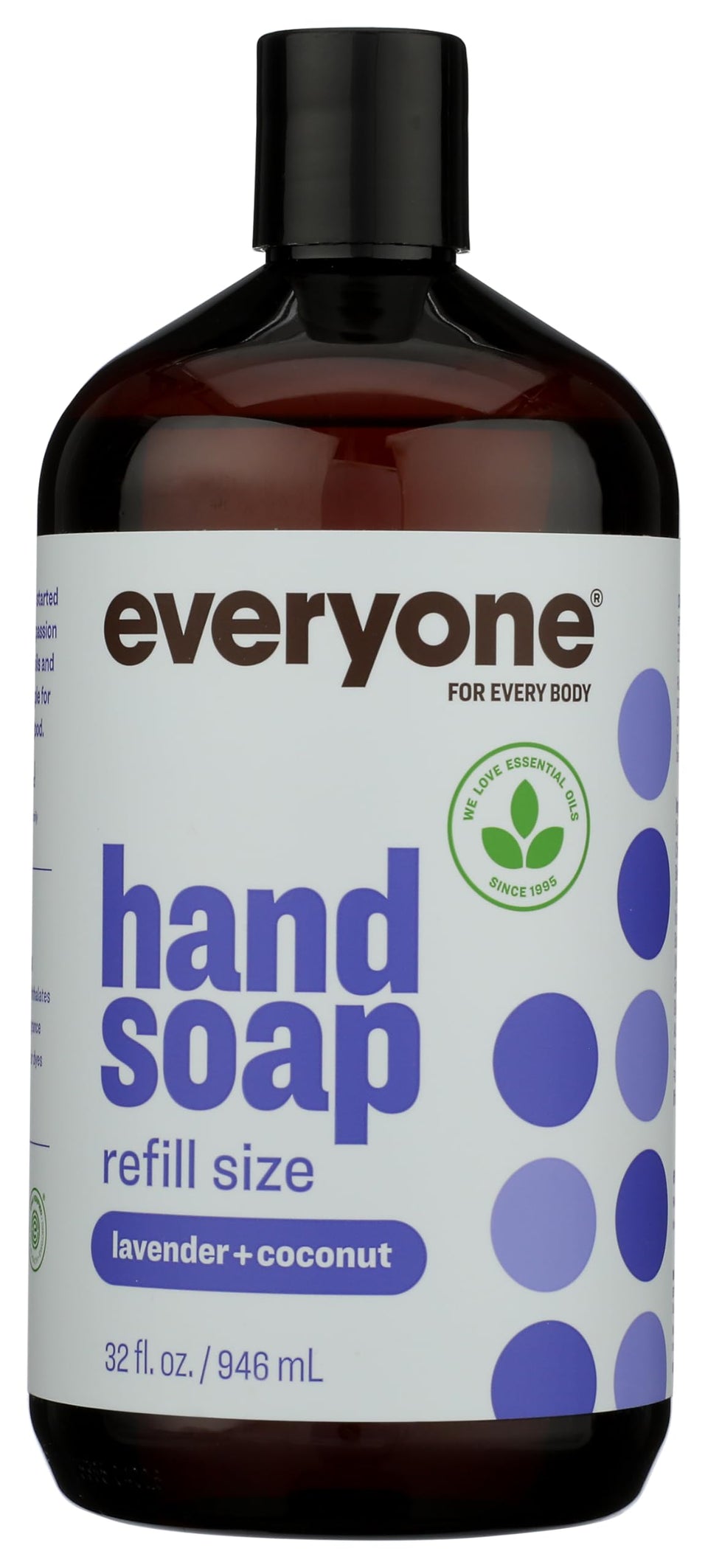 Everyone Lavender & Coconut Hand Soap Refill bottle for gentle cleansing and refreshing scent.