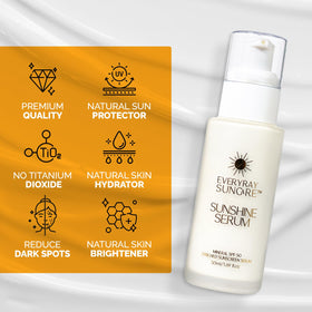 EveryRay Suncare Squalane hydration drop on skin.