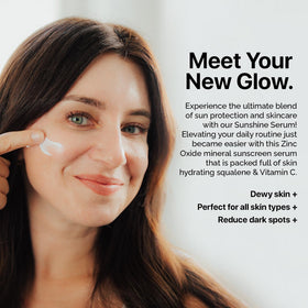 EveryRay Suncare Vitamin C brightening on skin imagery.