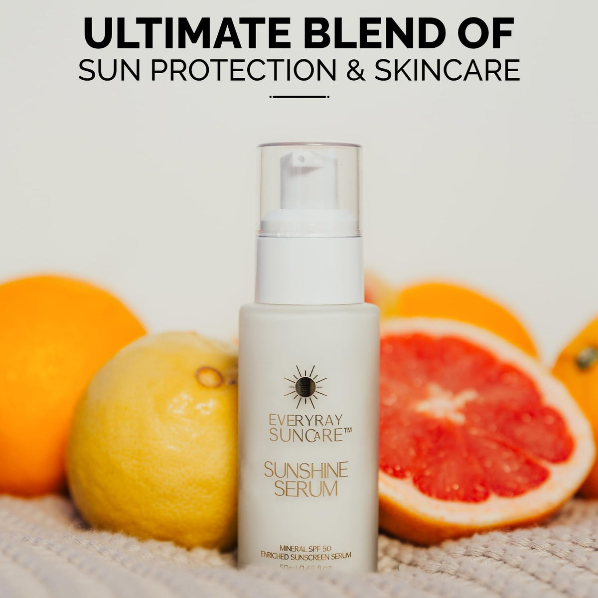 EveryRay Suncare zinc oxide mineral protection close-up under natural light.