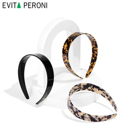 EVITA PERONI acetate headband amber with smooth surface for comfortable all day wear