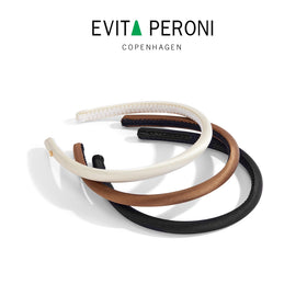 EVITA PERONI silk headband rich color options to match outfits