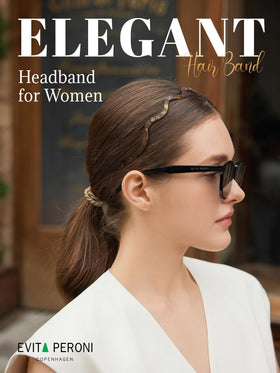 EVITA PERONI thin headband for women prevents slipping and reduces pressure during routines.