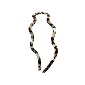 EVITA PERONI Wavy Glasses Headband front view showing non-slip fit for glasses