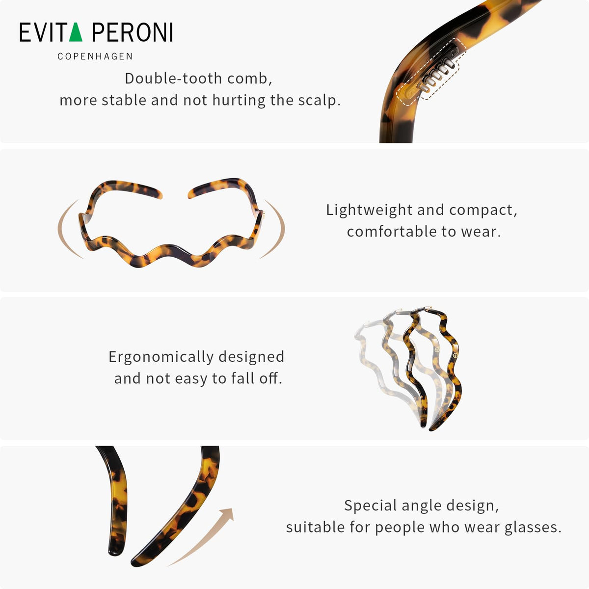 EVITA PERONI Wavy Headband, gift box presentation makes a thoughtful present.