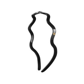 EVITA PERONI Wavy Headband, glasses-side view, secure eyewear during activity.