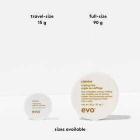 EVO Cassius matte finish look on styled hair.