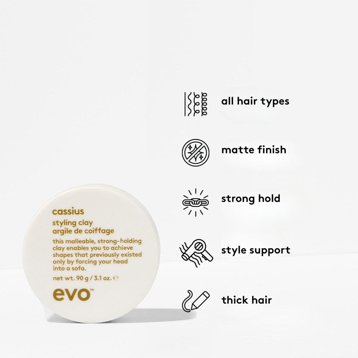 EVO Cassius thick hair definition demonstration.