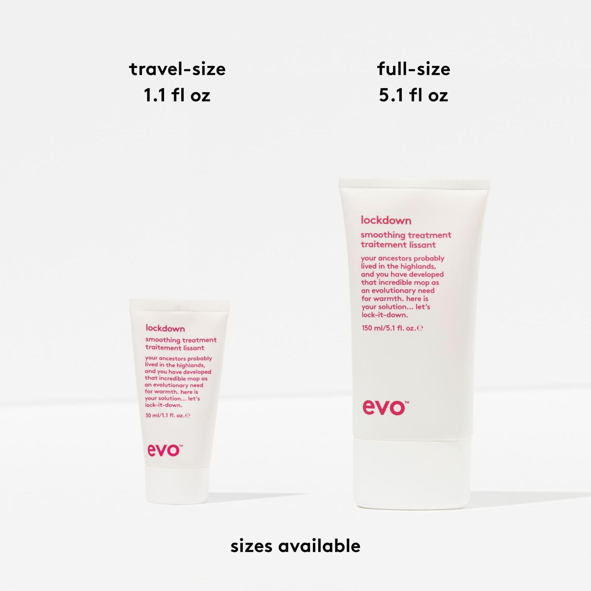 EVO Lockdown frizz-control in humid conditions helps tame unruly strands