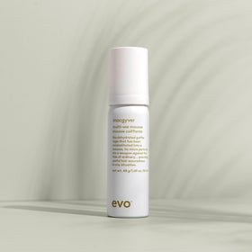 EVO Macgyver mousse dry-finish for brush-out ease