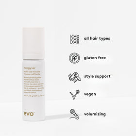 EVO Macgyver mousse foam texture supports light hold