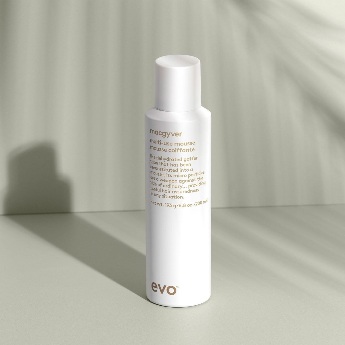 EVO Macgyver mousse separation-detail highlights sculpted, airy definition.