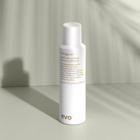 EVO Macgyver mousse separation-detail highlights sculpted, airy definition.