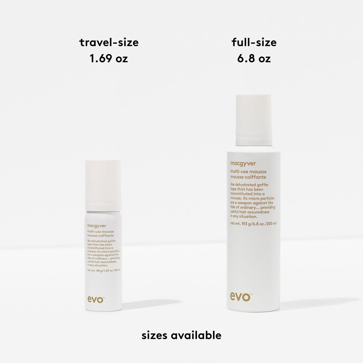 EVO Macgyver mousse separation creates defined texture