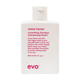 EVO Mane Tamer bottle front highlights frizz control