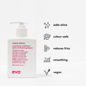 EVO Mane Tamer conditioner pump in use for detangling and quick application