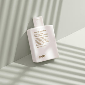 EVO Normal Persons Daily Shampoo removes product build-up for a cleaner scalp.