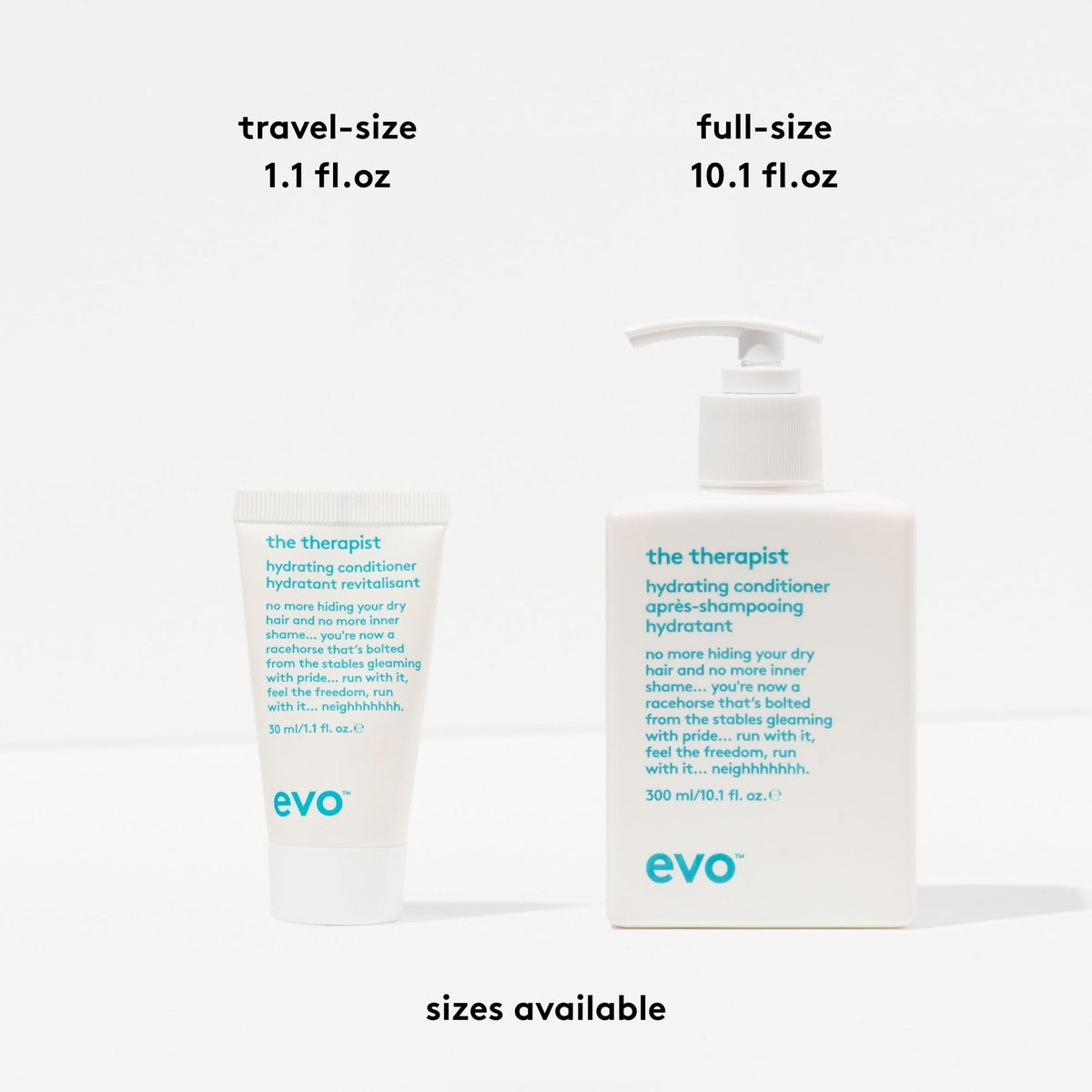 Evo The Therapist after-use hair showcasing enhanced softness and shine.