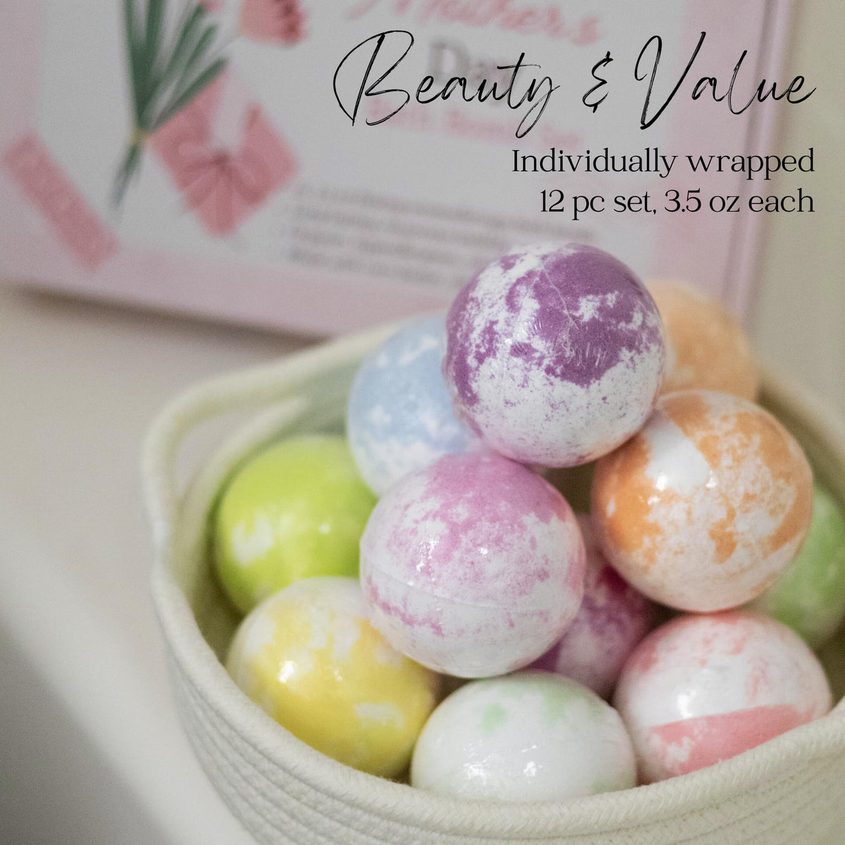 EvolutionUSA bath bombs candle inside enhance the experience during a calm evening soak
