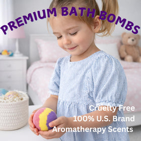 EvolutionUSA kids bath bomb color and fizz for engaging play